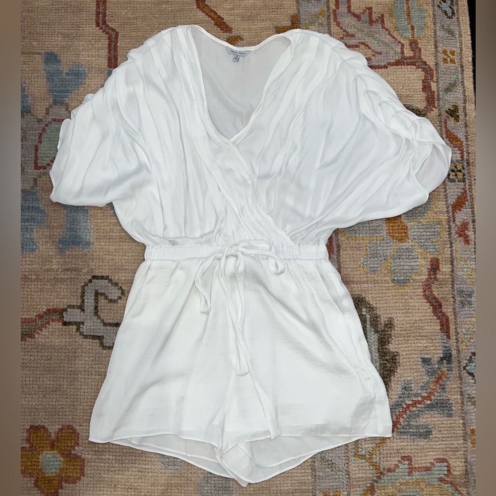 Naked Zebra White Romper